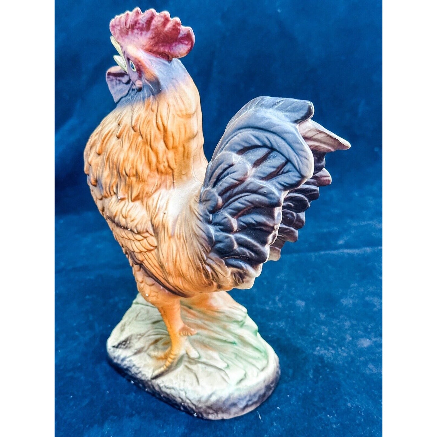 Norleans Vintage Ceramic Rooster and Hen Figurine Set