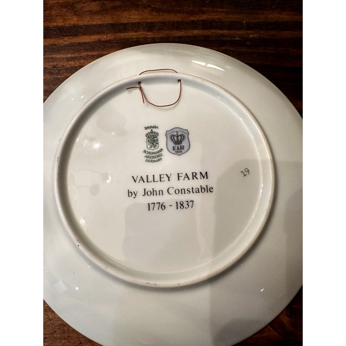 Royal Grafton Constables Collectible Plate VALLEY FARM 7.75" Bone China England