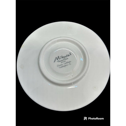 Mikasa Fashion Plaza Ocean Collage DX102 Tea Cups And Saucers