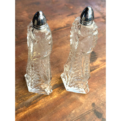 Leaded Glass Salt and Pepper Shaker Set made in Germany