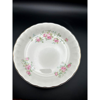 W S George Bolero Floral Bouquet Rose Set of 2 Round Serving Dishes