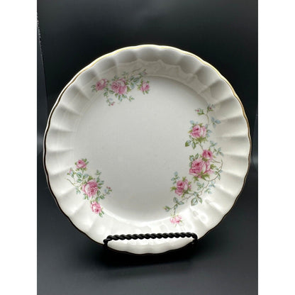 W S George Bolero Floral Bouquet Rose Set of 2 Round Serving Dishes