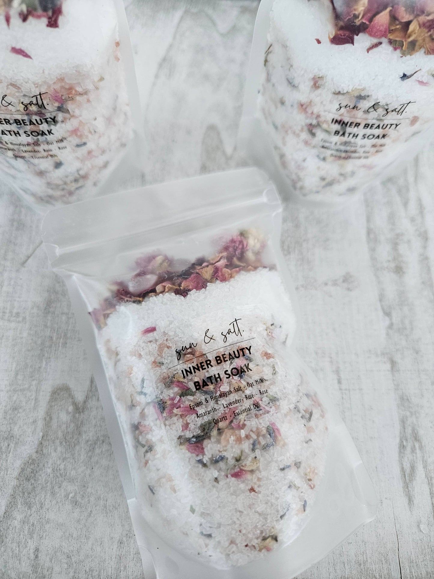 Inner Beauty Bath Soak - Bath Salt - with Rose Quartz