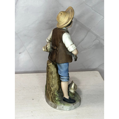 Homco Home Interiors #8881 Harvest Boy & Girl Figurines