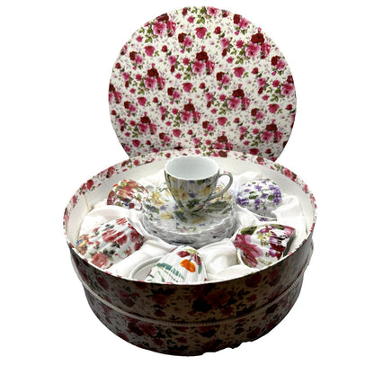 Demitasse cups and saucers set of 6 each in Gift Box