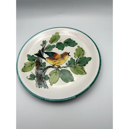 Italian Hand Painted Bird Plate /Or Wall Plate #1872