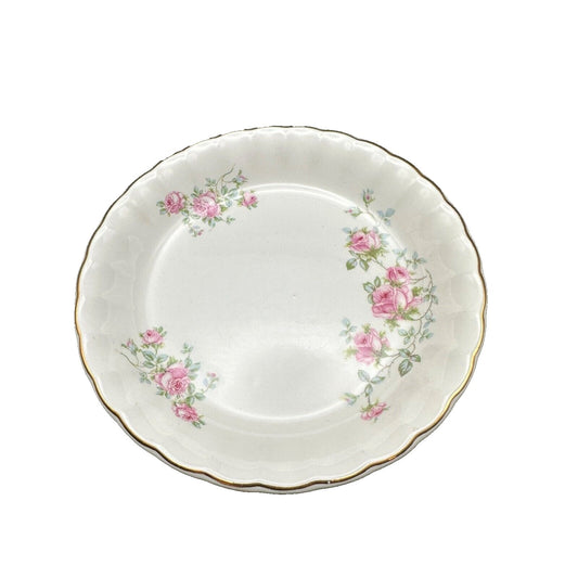 W S George Bolero Floral Bouquet Rose Set of 2 Round Serving Dishes