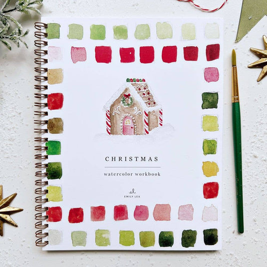 watercolor workbook christmas